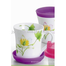 250cc ceramic mug with silicone covers mug